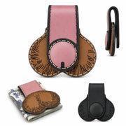 New Funny Novelty Money Clip Snap Button Compact Money Holder Anatomical Shape PU Leather Cash Holder Clip Daily Carry