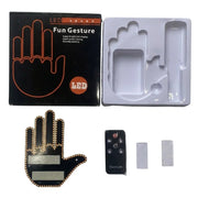 Multi-functional Car LED Finger Lights Remote Control Male/Female Car Gesture Light Rear Window Decoration Interaction Light