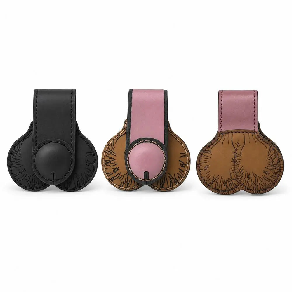 New Funny Novelty Money Clip Snap Button Compact Money Holder Anatomical Shape PU Leather Cash Holder Clip Daily Carry