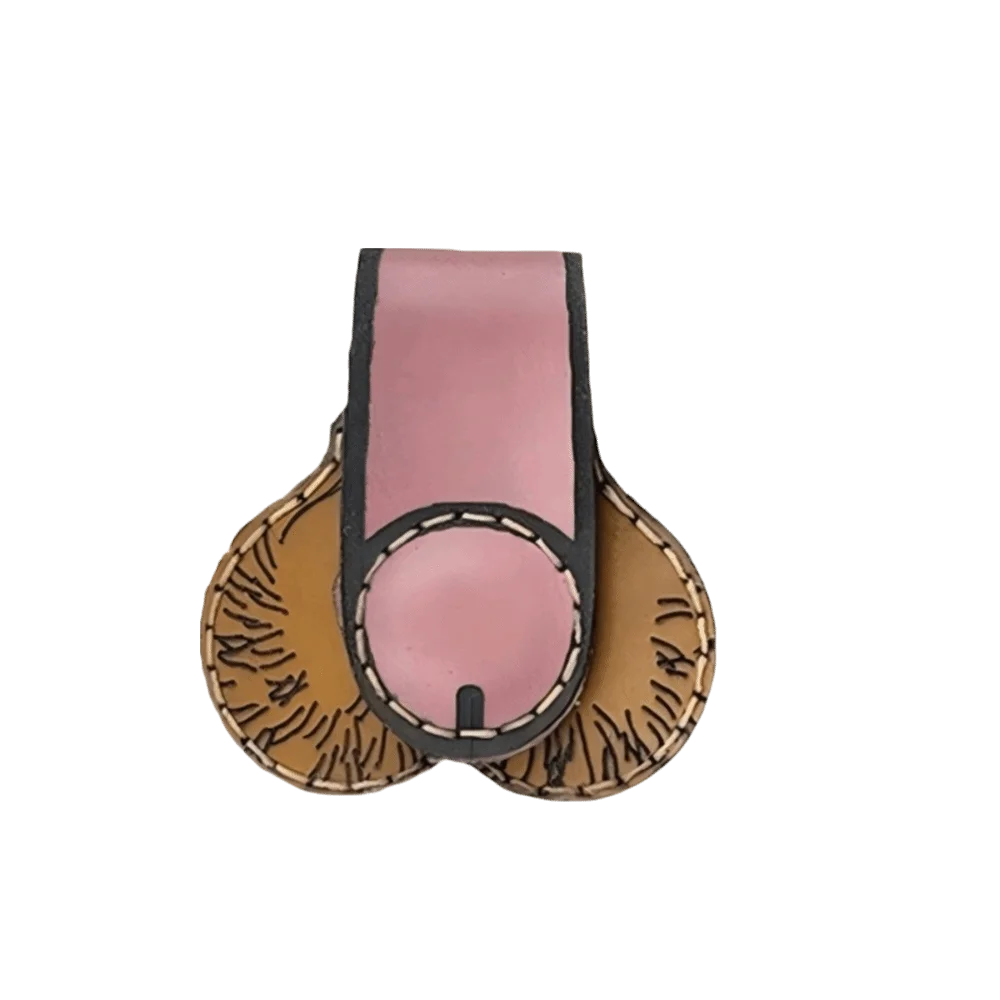New Funny Novelty Money Clip Snap Button Compact Money Holder Anatomical Shape PU Leather Cash Holder Clip Daily Carry