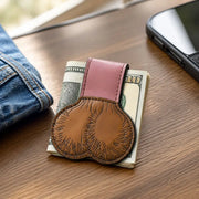 New Funny Novelty Money Clip Snap Button Compact Money Holder Anatomical Shape PU Leather Cash Holder Clip Daily Carry